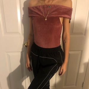 Over the shoulder bodysuit